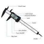 Adoric Digital Caliper 0-6” with LCD Display
