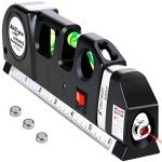Multipurpose Laser Level Kit with Metric Rulers