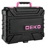 Pink 8V Cordless Drill and 126-Piece Tool Set