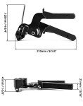 QWORK Stainless Steel Cable Tie Gun Tool