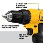DEWALT 20V Cordless Drill/Driver Kit with Batteries