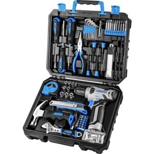 DEKOPRO 126-Piece Cordless Drill and Tool Set