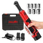 Electric Ratchet Wrench Set 18V with LED Light