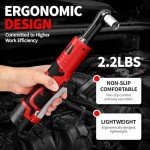 Electric Ratchet Wrench Set 18V with LED Light