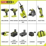 RYOBI 18V One+ Lithium Ion Tool Combo Kit