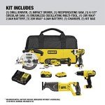DEWALT 20V MAX 5-Tool Cordless Power Kit