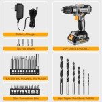 DEKO PRO 20V Cordless Drill Set with Battery