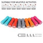 10-Pack 9-LED Mini Flashlights with Batteries
