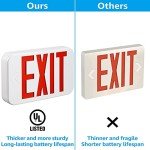 LED Exit Sign with Battery Backup - Pack of 4