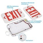 LED Exit Sign with Battery Backup - Pack of 4