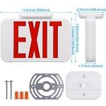 LED Exit Sign with Battery Backup - Pack of 4