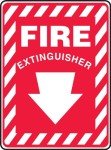 Accuform Fire Extinguisher Safety Sign - 10x7 Inches