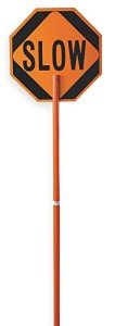 Cortina Stop/Slow Paddle Sign - 106" Tall