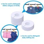 30 Pack White Round Clothing Size Dividers with Marker