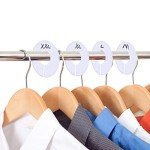 30 Pack White Round Clothing Size Dividers with Marker