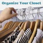 30-Pack White Closet Hanging Dividers for Organization