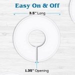 30-Pack White Closet Hanging Dividers for Organization