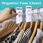 30 Slim Closet Dividers for Clothing Sizes