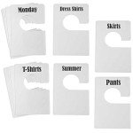 10 Pack Clothing Rack Size Dividers with Labels