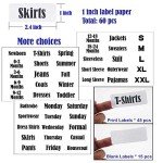 10 Pack Clothing Rack Size Dividers with Labels