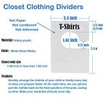 10 Pack Clothing Rack Size Dividers with Labels