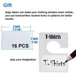 10 Pack Clothing Rack Size Dividers with Labels