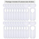 20 Pack Closet Dividers with Marker Pen