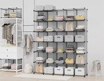 HOMIDEC 12-Cube Portable Closet Organizer - Grey
