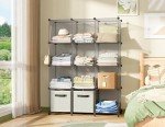 HOMIDEC 12-Cube Portable Closet Organizer - Grey