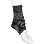 Active Ankle Brace with Compression Sleeve and Straps