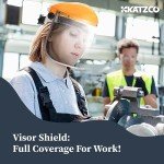 Katzco Clear Full Face Shield for Safety Protection
