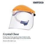Katzco Clear Full Face Shield for Safety Protection