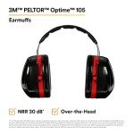 3M H10A Peltor Optime 105 Ear Protection Earmuffs