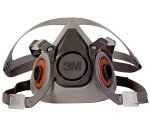 3M Reusable Half Face Respirator 6200, Medium