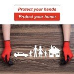 12 Pairs Rubber Coated Safety Work Gloves