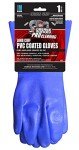 Blue Large Grease Monkey Work Gloves for Protection