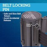 Heavy Duty Steel Crowd Control Stanchions, 2-Pack