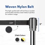 Stanchions with Retractable Belt - Set of 2