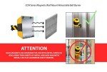 Magnetic Wall Mount Retractable Belt Barrier