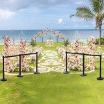Yaheetech 8-Pack Retractable Belt Stanchion Set