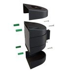 30-Foot Retractable Belt Barrier, Caution Sign