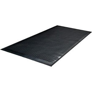Guardian Clean Step Outdoor Rubber Scraper Mat, Black