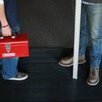 Rubber-Cal Composite Rib Flooring Mat, 4' x 8