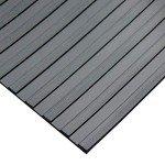Wide Rib Rubber Flooring Mat | 4' x 10' Black