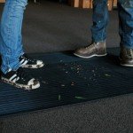 Wide Rib Rubber Flooring Mat | 4' x 10' Black