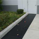 Wide Rib Rubber Flooring Mat | 4' x 10' Black
