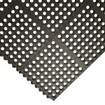 Dura-Chef Anti-Fatigue Rubber Mat, Black, 36" x 36