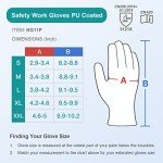 KAYGO PU Coated Safety Work Gloves - 60 Pairs