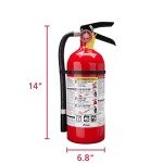 Kidde Pro 210 Rechargeable Fire Extinguisher, 4 lbs