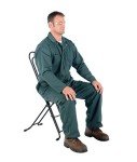 Ergonomic Steel Worker Chair - Adjustable Height